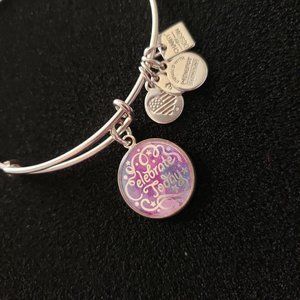 Alex and Ani Celebrate Today Silver Charm Gratitude  Bangle Positive Energy  211